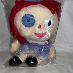 Ragatha Plush Doll with Red Hair and Blue Outfit, New in Packaging